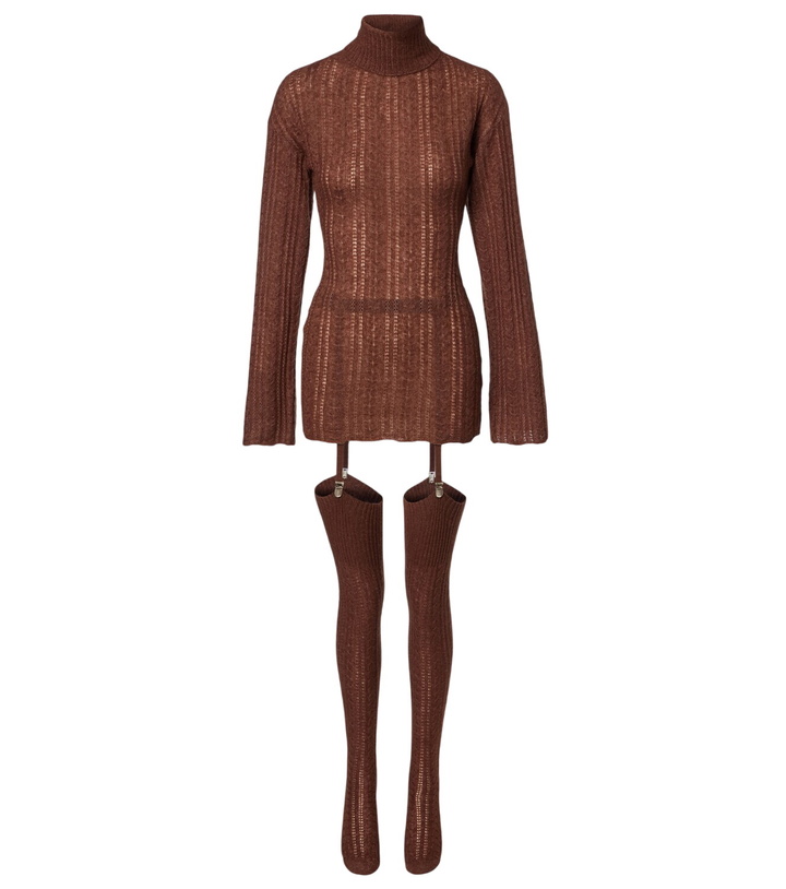 aya muse merano knit mini dress in blue Take Five Summer Knit Mini Dress main image 0