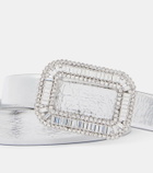 Roger Vivier Pilgrim metallic leather belt