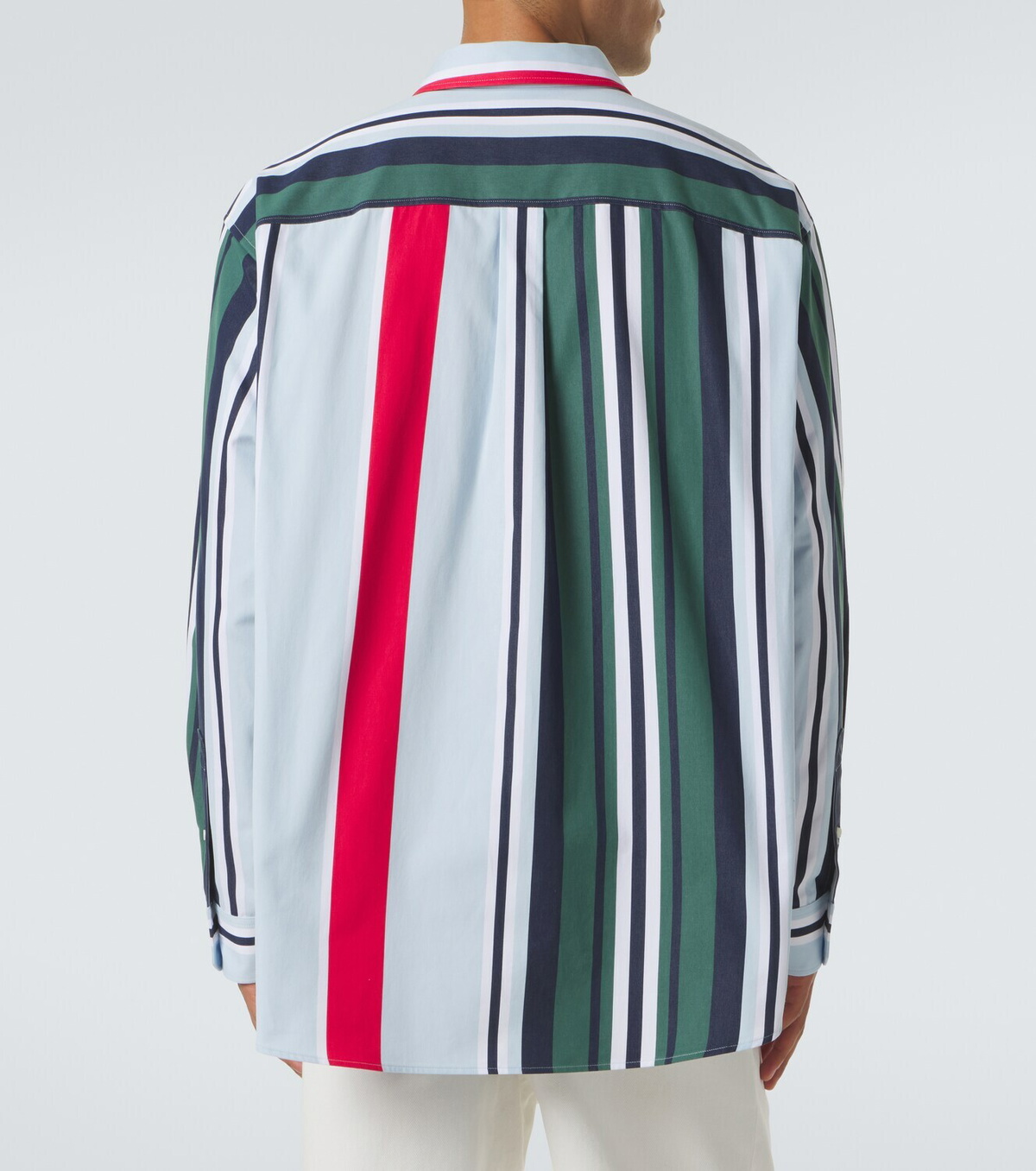 Loewe Double L striped cotton twill shirt