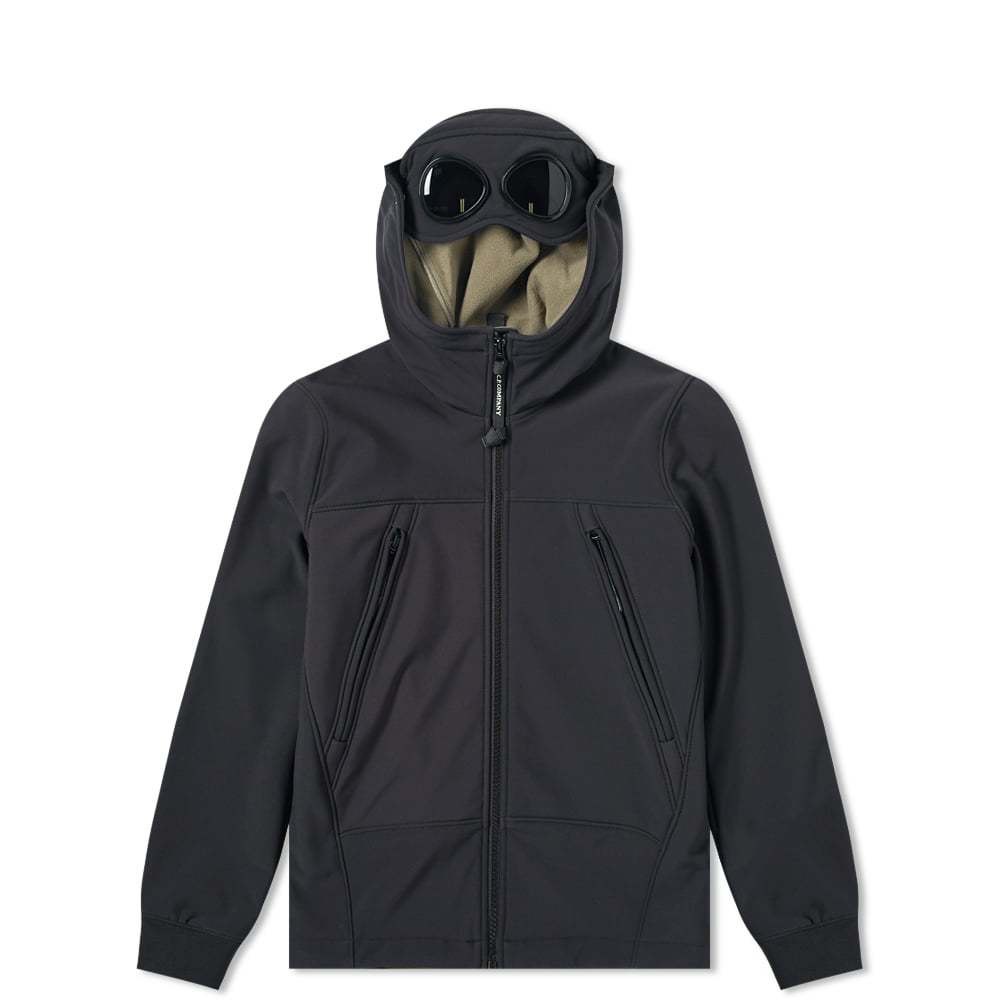 C.P. Company Undersixteen Hooded Goggle Soft Shell Jacket Navy C.P. Company Undersixteen