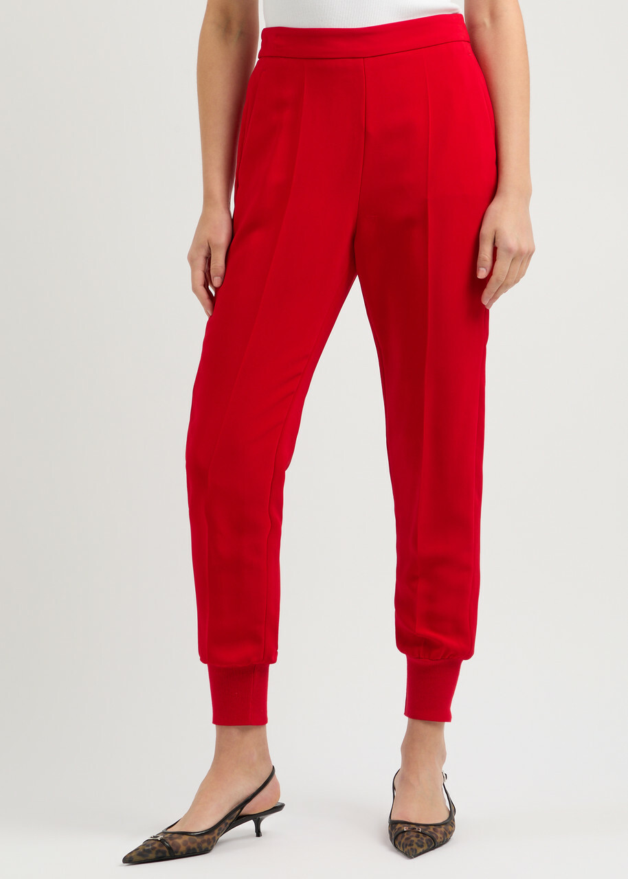 Stella Mccartney Tapered Sweatpants Red