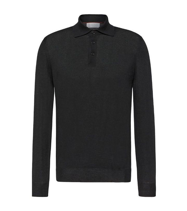 Photo: Brunello Cucinelli Wool and cashmere polo sweater