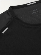 NIKE RUNNING - Rise 365 Run Division Mesh-Panelled Dri-FIT T-Shirt - Black