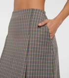 Tory Sport Checked pleated tennis skirt