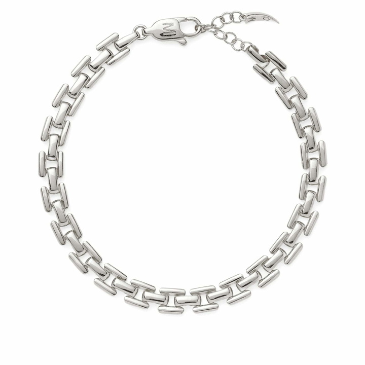 Photo: Missoma Women's Timepiece Link Chain Bracelet in Silver