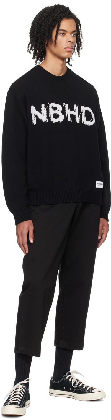 Neighborhood Black Intarsia Sweater Neighborhood