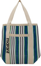 Isabel Marant Beige & Blue Darwen Tote