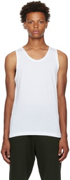 Dries Van Noten White Helios Tank Top