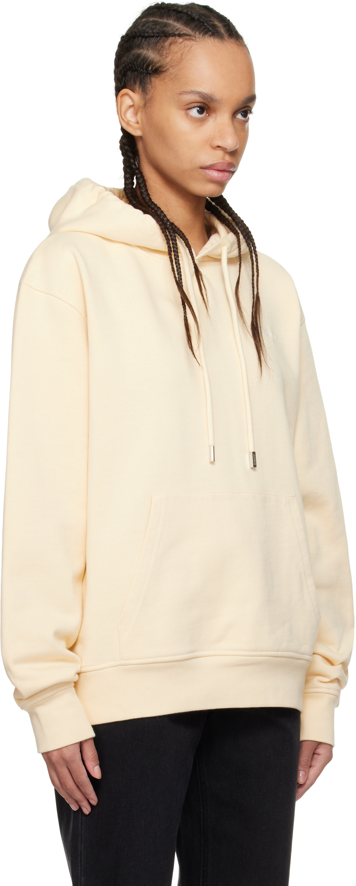 JACQUEMUS Beige 'The embroidered sweatshirt' Hoodie