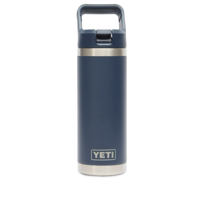 Photo: YETI 18oz Rambler Straw Bottle in Navy 