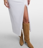 Isabel Marant Nadela gathered cotton jersey maxi dress