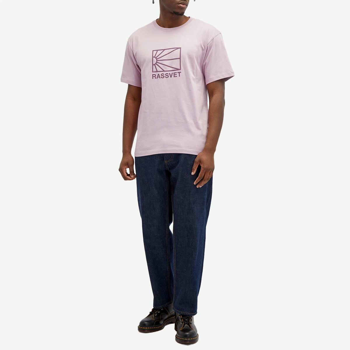 PACCBET Men's Big Logo T-Shirt in Pink