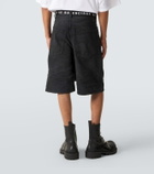 Balenciaga Unity belted denim Bermuda shorts