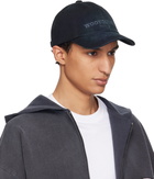 WOOYOUNGMI Navy Dyed Logo Ball Cap