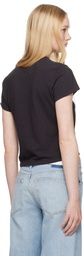 Re/Done Black Hanes Edition Classic T-shirt