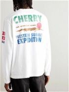 Cherry Los Angeles - Printed Cotton-Jersey T-Shirt - White