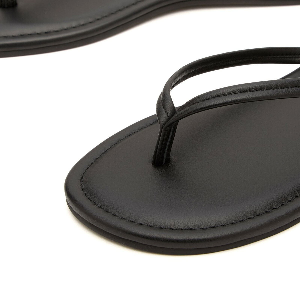 ST. Agni Women's Thong Detail Slide in Black