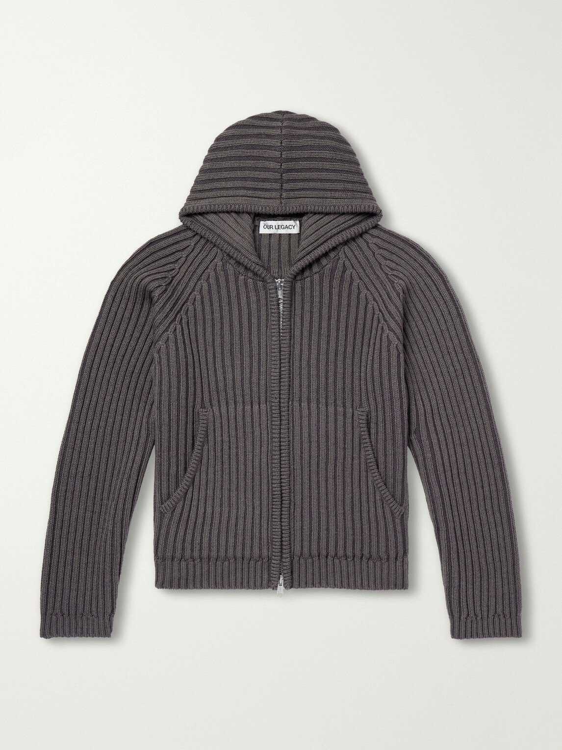 Our Legacy - Level Merino Wool Zip-Up Hoodie - Gray