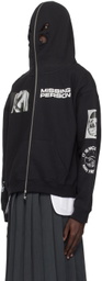 Ashley Williams Black 'Missing Person' Butterfly Hoodie