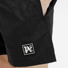 Palm Angels Men's Monogram Swim Shorts in Black