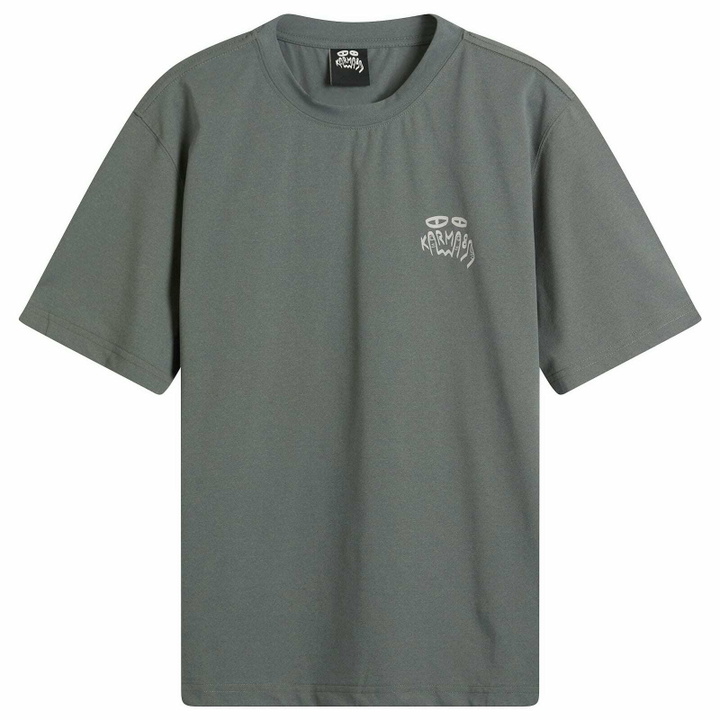 Photo: Karma8a Men's Logo Rue T-Shirt in Green
