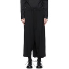 Yohji Yamamoto Black Wrap Layered Trousers