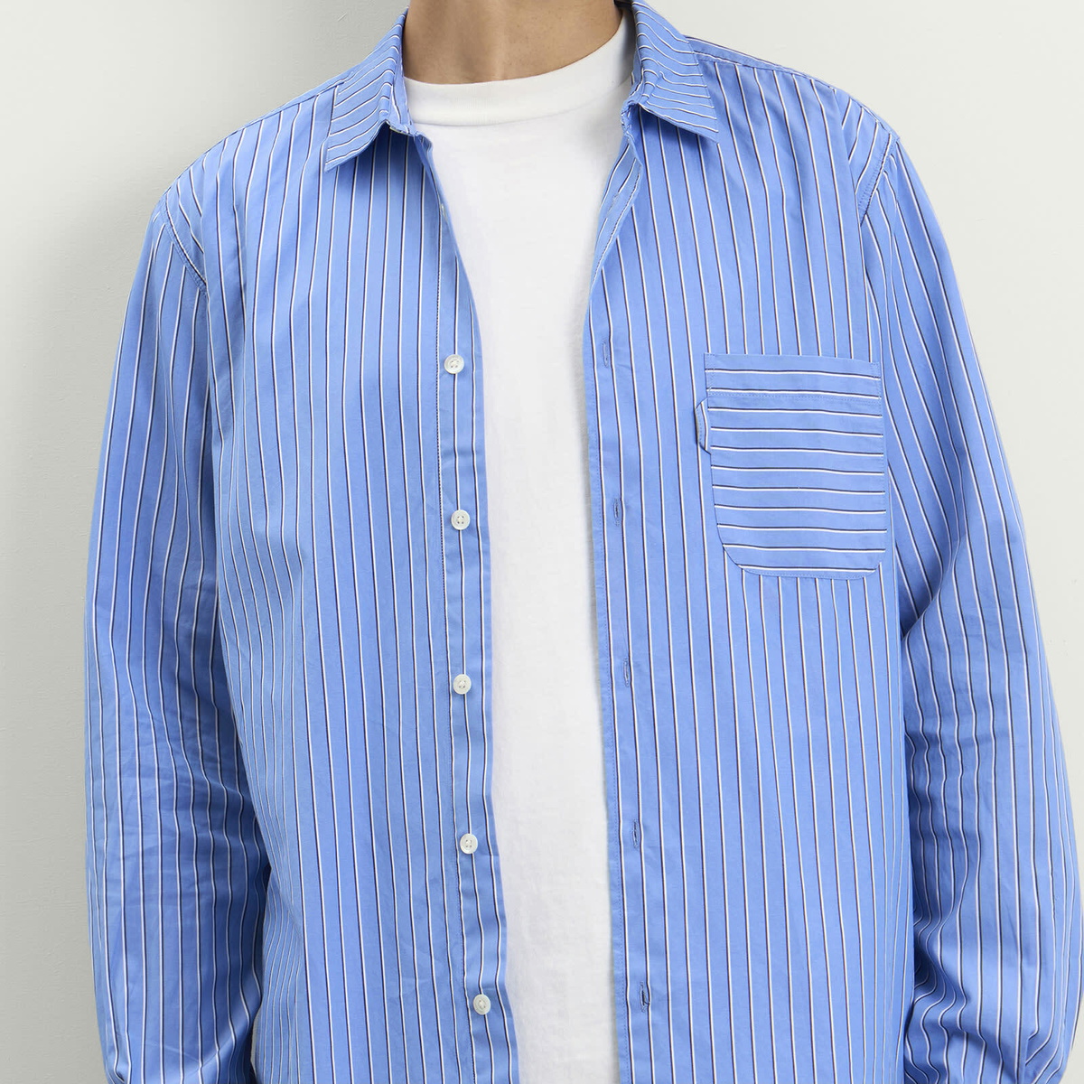 YMC Men's Curtis Shirt in Blue Multi