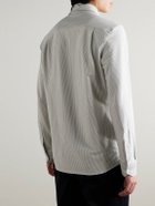 Peter Millar - Excursionist Flex Slim-Fit Striped Cotton-Blend Shirt - Gray