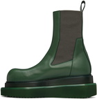 Rick Owens Green Beatle Turbo Cyclops Chelsea Boots