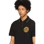 Versace Jeans Couture Black Medallion Polo