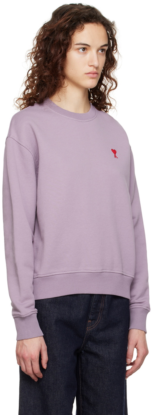 AMI Paris Purple Ami de Cœur Sweatshirt