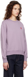AMI Paris Purple Ami de Cœur Sweatshirt