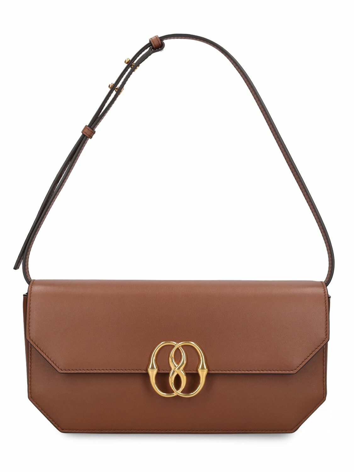 【送料&関税込】Bally Emblem Folio Leather Shoulder Bag BALLY - Large Emblem Folio Leather Shoulder Bag Bally