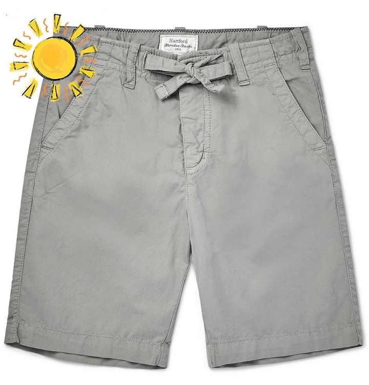 Photo: Hartford - Boys Ages 2 - 12 Cotton Drawstring Shorts - Men - Gray