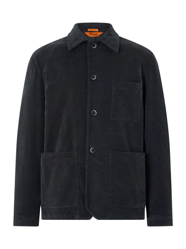Photo: Barena - Stretch-Cotton Moleskin Overshirt - Blue