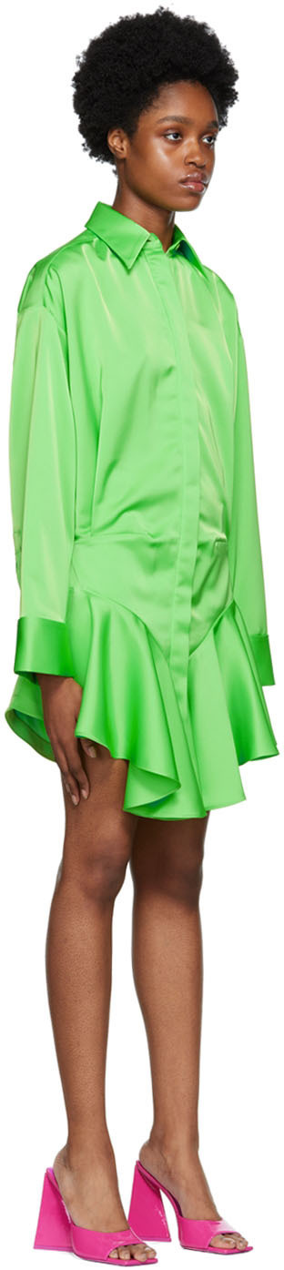 The Attico Green Candice Minidress The Attico