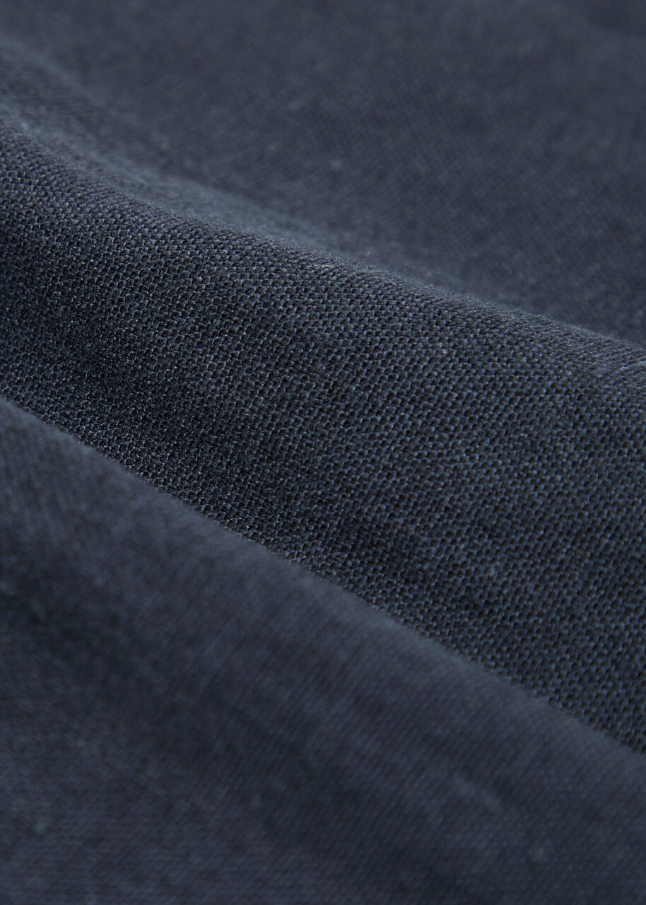 Herno Linen and Cotton-blend Trousers Navy