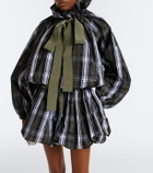 Patou Bow-detail checked top