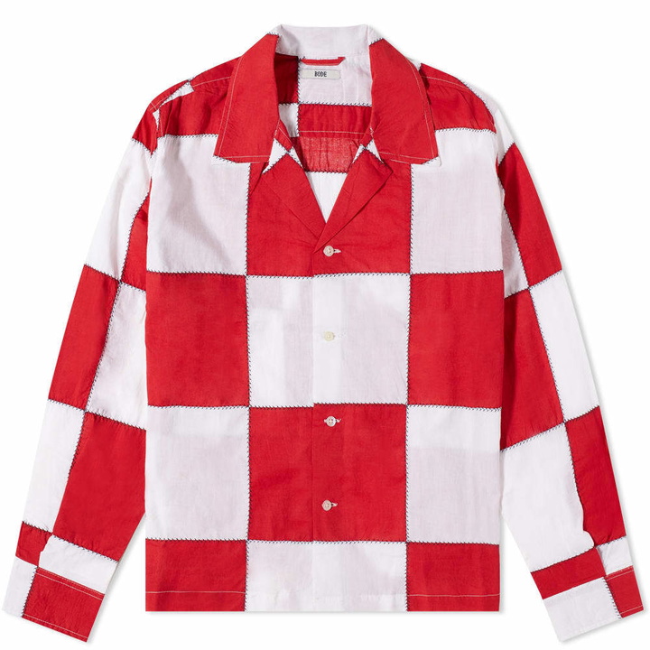 Photo: BODE Racing Quilt Checked Overshirt