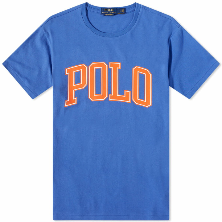 Photo: Polo Ralph Lauren Men's Arch Logo T-Shirt in Liberty Blue