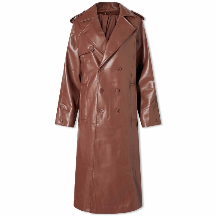 Photo: House Of Sunny Women's Montague Trench Coat in Chestnut
