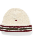 Acne Studios - Logo-Appliquéd Striped Wool-Blend Beanie