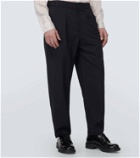 Giorgio Armani Mid-rise virgin wool straight pants
