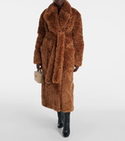 Stella McCartney Faux fur wrap coat