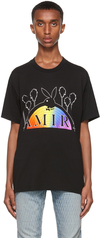 Photo: AMIRI Black Playboy Edition Rainbow T-Shirt