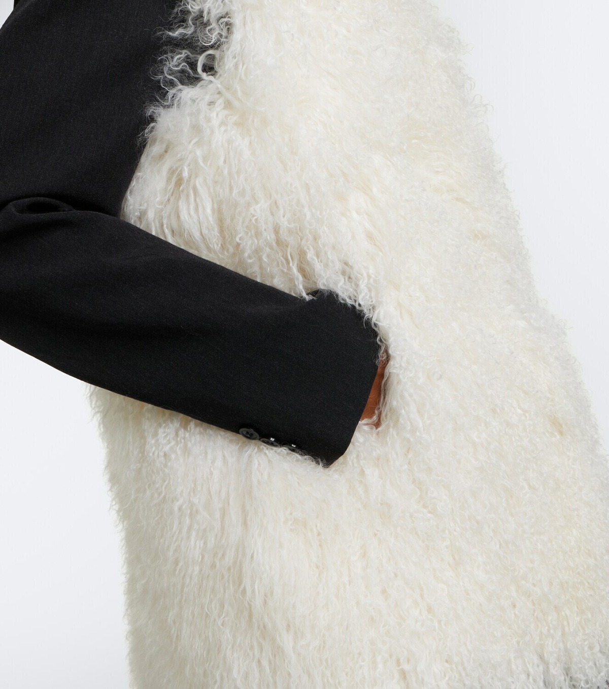 Yves Salomon Hooded shearling vest