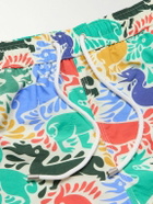 Drake's - Ducks Straight-Leg Mid-Length Printed Shell Swim Shorts - Multi