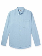 NN07 - Arne Button-Down Collar Linen Shirt - Blue