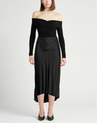 Jucca Womens Midi skirt in Black