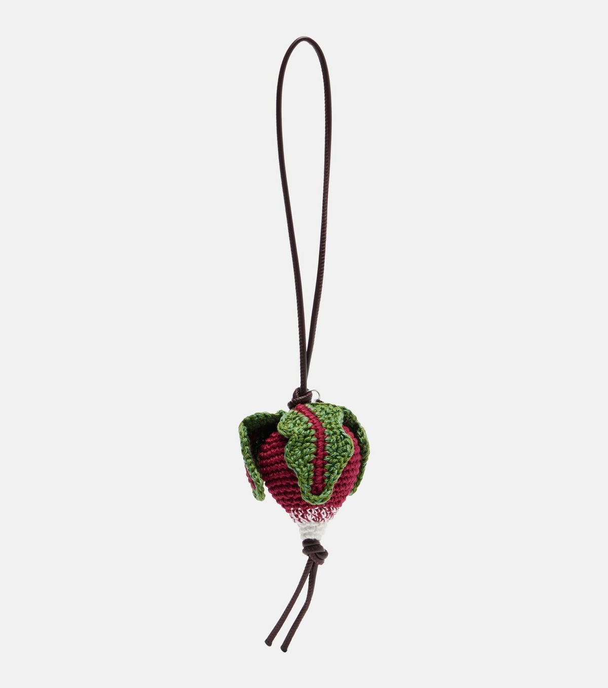 JW Anderson Radish knitted bag charm